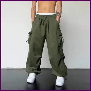 Herren Freizeit Cargo Hose Mode Streetwear Klassisch Mann Gerade Weites Bein Hose - Bild 1 von 27
