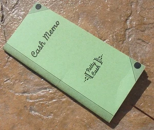 Vtg 1938 Petty Cash Memo Log Book Pocket Size Payment Receipt Tracking40 Page3x6 - Picture 1 of 5