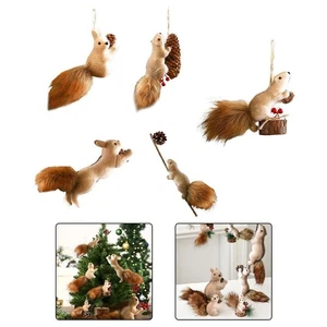 Christmas Squirrel Decorations: Cute Plastic Ornaments For Trees & Present - Picture 1 of 9