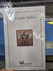 Just Nan •Owl Winder Pocket• Cross Stitch Pattern w/pack, NO WINDER - Picture 1 of 2
