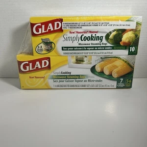 Glad Simply Cooking Mikrowellen-Dampfbeutel insgesamt 17 Beutel neu eingestellt - Bild 1 von 2