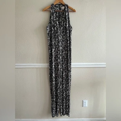 Mono Michael Kors Floral Sin Mangas Cuello en V Talla XL Boho Femenino Informal Foto 1 de 4