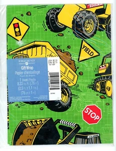 Envoltura de papel Tonka Truck Me Not Gift Forget Wrap American Greetings 1 hoja - Imagen 1 de 2