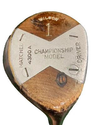 Johnny Revolta Wilson Championship Model Driver 4300A 1-Wood Steel 43.5" RH W/HC - Image 1 of 4