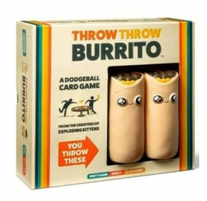 Throw Throw Burrito by Exploding Kittens - A Dodgeball Card Game New Open Box - Foto 1 di 5