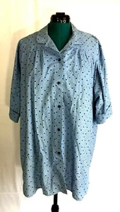 Blusa túnica azul Peter Elliot para mujer con estrellas talla 42 hecha en EE. UU. - Imagen 1 de 7