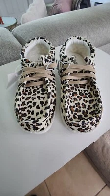 Gigil Cheetah Moccasin Girls Animal Print Slip On Size1 - Image 1 of 4