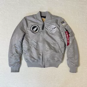 Alpha Industries MA-1 NASA 100th Flight Bomber Nylon Jacket Men's Size S unisex - Picture 1 of 20