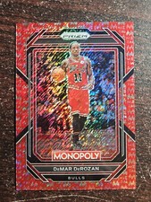 2022-23 Panini Monopoly Prizm Demar Derozan Red Money Shimmer /100 #13