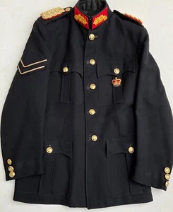 Genuine Original Vintage British Military Uniform High-Waist Jacket Size L - Picture 1 of 18