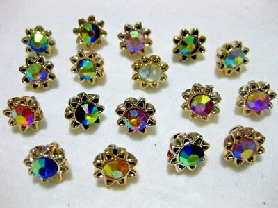 10 hübsche Knöpfe, verschiedene Muster,Muster wählbar,ca.10mm , K122E - Bild 1 von 2