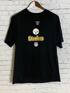 Pittsburgh Steelers Mens Short Sleeve Active Wear T Shirt Black Size Medium - Picture 1 of 4