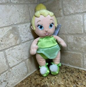 Disney Tinker Bell Baby 13" Doll Plush Stuffed Toy Fairy Princess