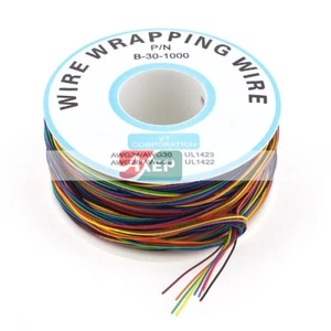 A● 305M 30AWG 0.25mm Tin Plated Copper Wire Wrapping 8-Wire - Bild 1 von 4