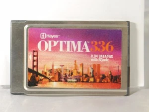 Hayes Optima 336 PC-Karte 33,6 kbps V.34 mit Fax Dial-up (PCMCIA) Modell 5346US - Bild 1 von 1