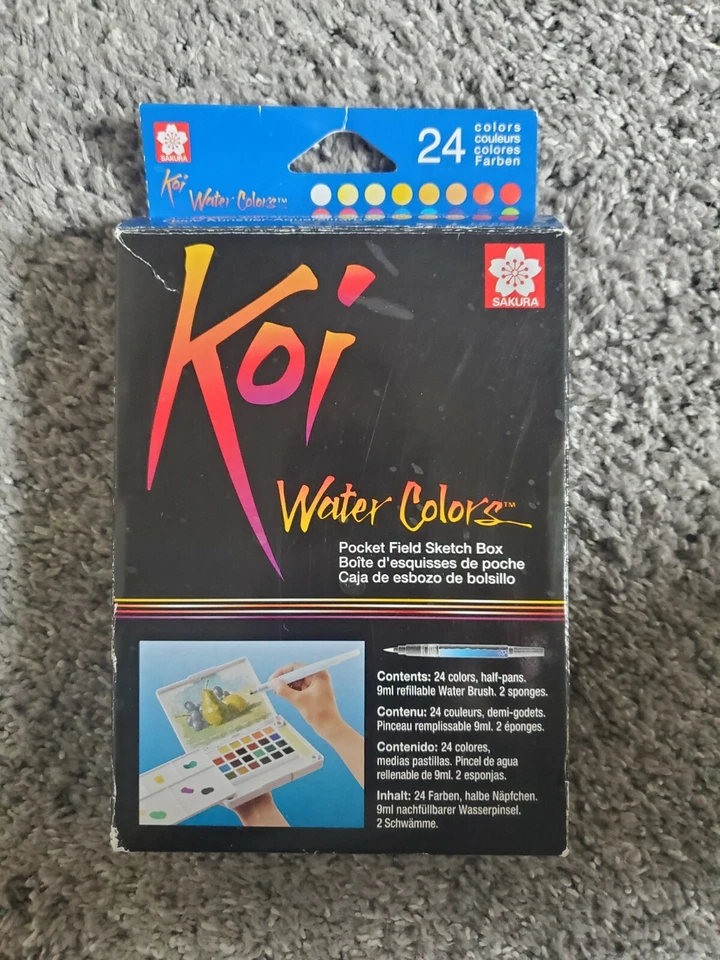 Акварели Sakura Koi, карманное поле коробка для эскизов 24 шт. - Изображение 1 из 1