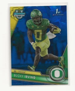2023 BOWMAN CHROME U SAPPHIRE BUCKY IRVING   1ST BOWMAN  #153 OREGON DUCKS - Picture 1 of 1