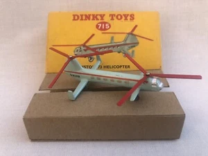 Dinky Toys 715 Bristol Type 173 Helicopter Good Condition Original Box & Insert - Picture 1 of 24