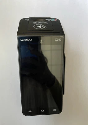 Verifone X990 4G/WIFI/BT used pos machine terminal credit card terminal lock - Image 1 of 3