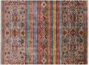 5' 7" X 7' 5" Khorjin Super Kazak Hand-Knotted Rug - Q13994 - Picture 1 of 10
