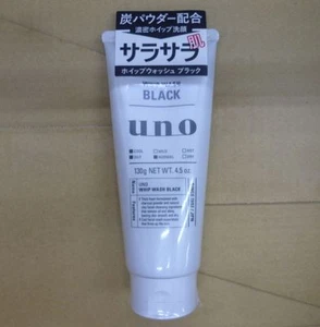 Shiseido UNO Men's Whip Wash Black Facial Cleanser 130g Japan - Picture 1 of 2