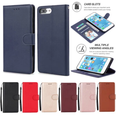 Flip PU Leather Wallet Phone Case Cover For Huawei P20 P30 P40 Mate 9 20 P Smart - Image 1 of 4