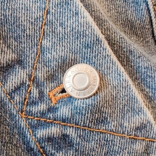 Alexander Mcqueen Peplum Giacca Denim G Jean Donna Taglia 40