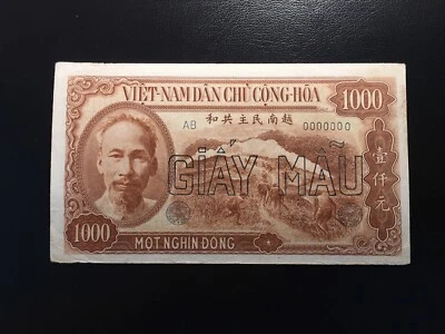 Vietnam 1000 Dong 1951 Specimen Pick 65s AU+ Rare Note - Image 1 of 2