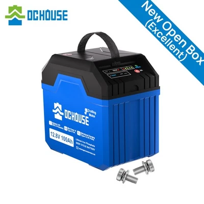 Batería 12V 100Ah 2.0 Baja Temperatura con Indicadores de Estado SOC Motor de arrastre Marino Foto 1 de 4