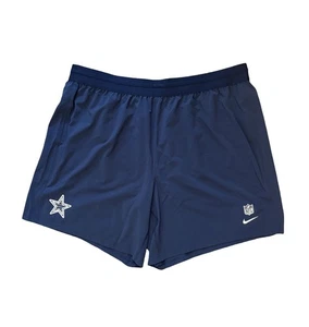 Nike NFL Dallas Cowboys Blue Workout Shorts Dri Fit Men's Size 3XL FJ9442-419 - Picture 1 of 11