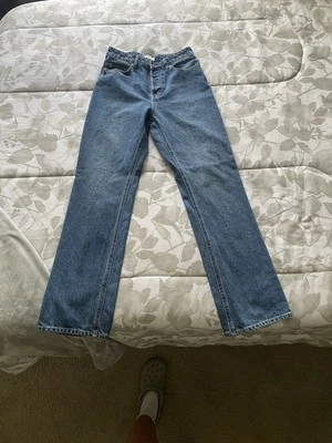 Джинсы с высокой посадкой прямые штанины - Изображение 1 из 3