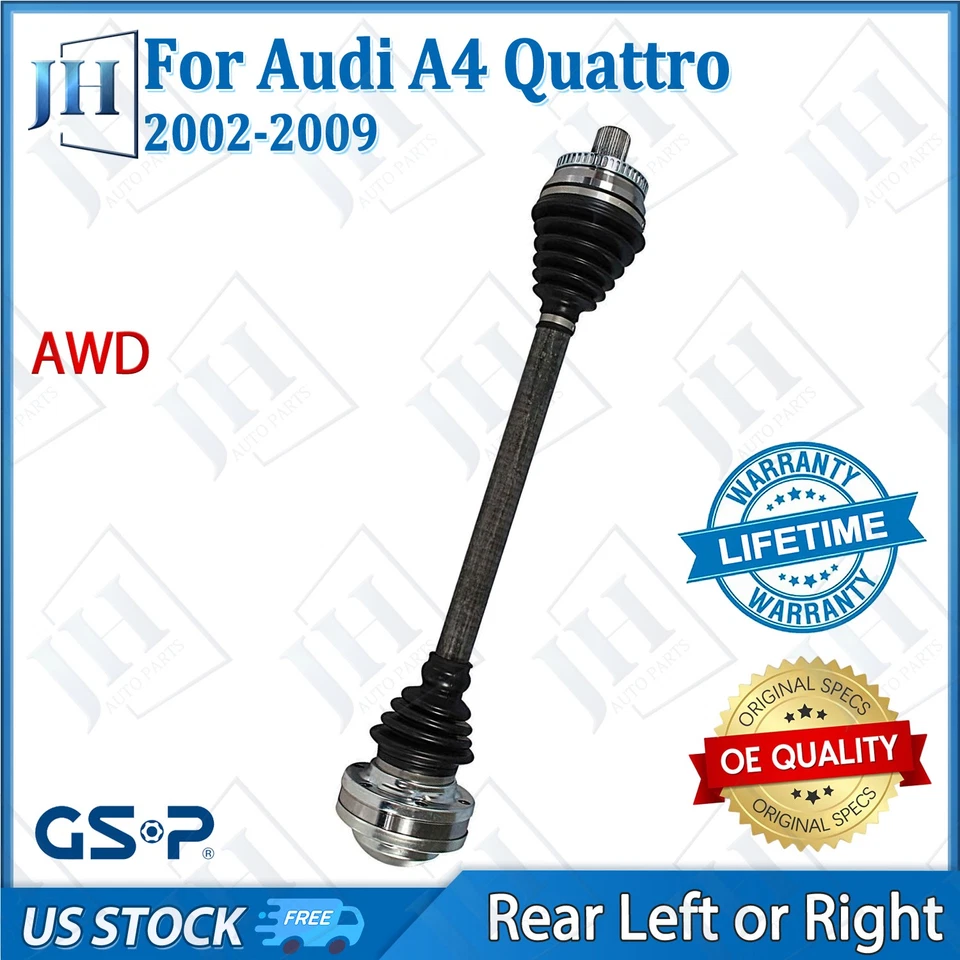 Оригинальное соединение вала задней левой/правой оси CV для 2002-09 Audi A4 Quattro 04-09 S4 AWD - Изображение 1 из 4