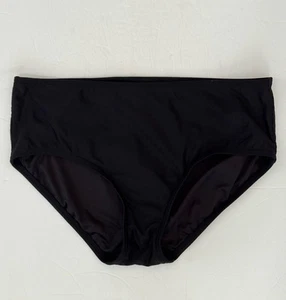 Pantalones de bikini negros Calvin Klein talla mediana cintura alta modesto traje de baño logotipo - Imagen 1 de 7