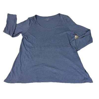 Top túnica Jill Pure Costura Columpio Mujer Grande Pequeño Azul Manga Larga Informal Foto 1 de 4