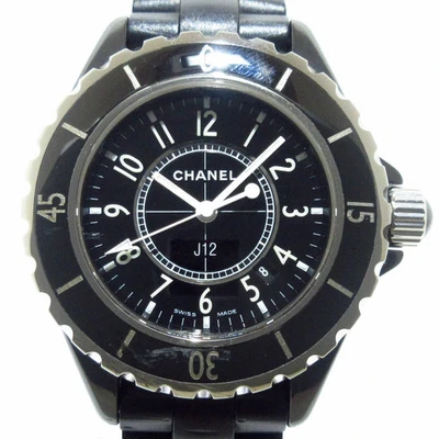 Auténtico reloj de pulsera CHANEL J12 H0681 negro para mujer Foto 1 de 4