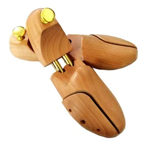 Men's And Women Shoe Trees Twin Tube Adjustable New Zealand Pine Wood Shoe Tree - Picture 1 of 15