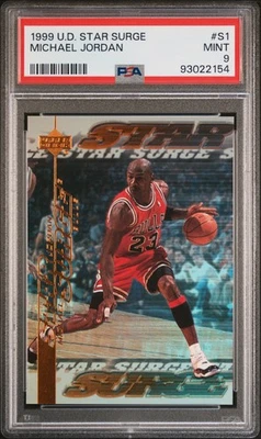 1999 Upper Deck Star Surge Michael Jordan #S1 PSA 9 - Image 1 of 2