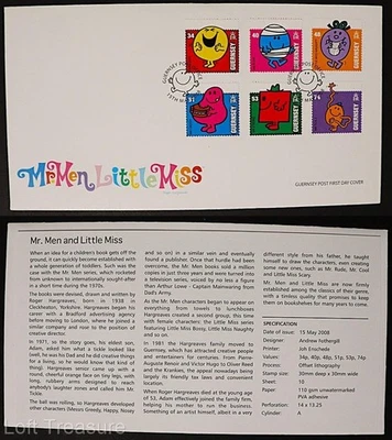 Guernsey Stamps: "Mr. Men - Little Miss" First Day Cover 2008 - Image 1 of 3