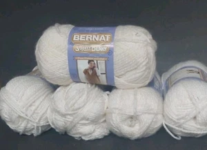 Bernat Softee Chunky Yarn WHITE - Lot of 4 Plus Skeins - Bulky-5 -180 yards each - Picture 1 of 6