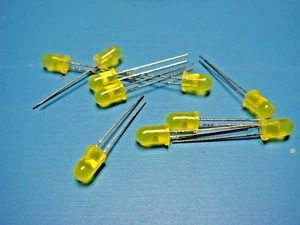 (20) ROHM Semiconductor SLR-56YY3F T-1 3/4 LED Uni-Color Yellow 585nm 2-Pin - Picture 1 of 2