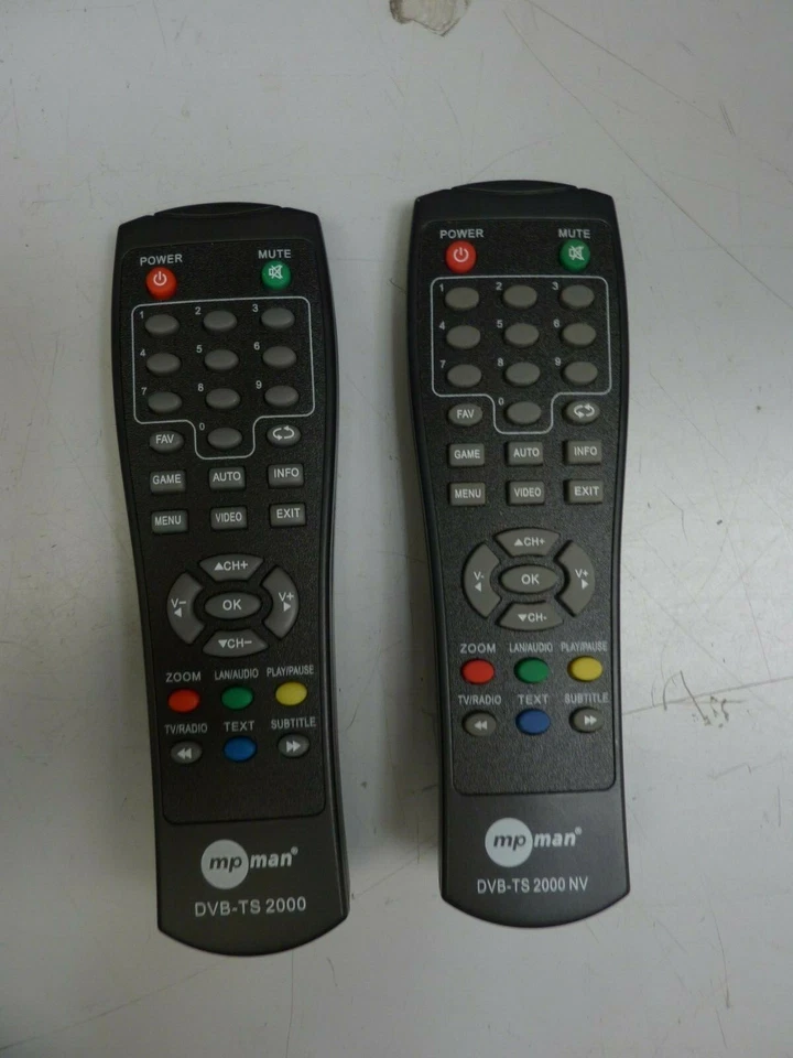 DVB-TS 2000(NV) Mpman Telecomando Originale Remote Controller Digitale Terrestre - Immagine 1 di 1