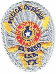 El Paso I.S.D. Police Officer badge patch (approx. 3.1 x 2.0 inches) - Picture 1 of 1