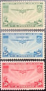 United States #C20-C22 MNH CV$21.40 China Clipper over Pacific
