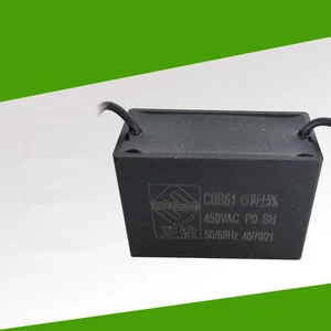 6UF 450V 50 / 60Hz 450VAC 6 UF CBB61 Cable conductor del condensador del motor del ventilador - Imagen 1 de 3