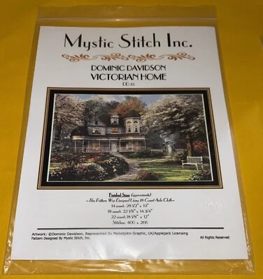 Mystic Cross Stitch Inc Dominic Davidson Victorian Home DD-15 patrón B6 Foto 1 de 2