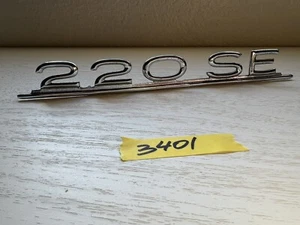 62 Mercedes 220SE OEM Original de Fábrica Maletero Insignia Emblema Script - Imagen 1 de 10