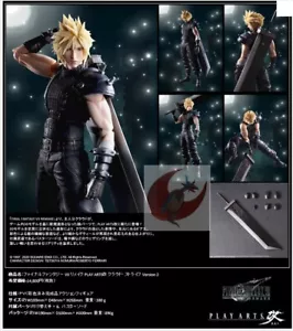 Final Fantasy VII Remake PLAY ARTS Kai Cloud Strife Ver. 2 Figure - Foto 1 di 8