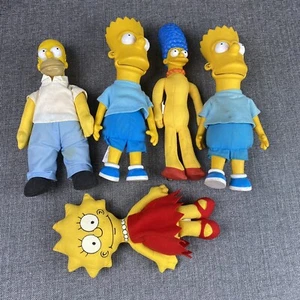 Vintage 1990 THE SIMPSONS FAMILY DOLLS Figures MATT GROENING 20th CENTURY FOX - Picture 1 of 8