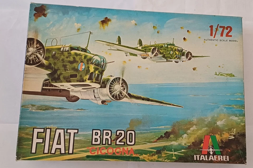 Italaerei Fiat Br 20 Cicogna, scala 1/72. Mint boxed. Vintage - Immagine 1 di 2