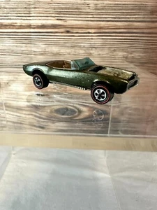 VTG Mattel Hot Wheels Redline Custom Firebird 1967 Olive Green Diecast Car Rare - Imagen 1 de 9